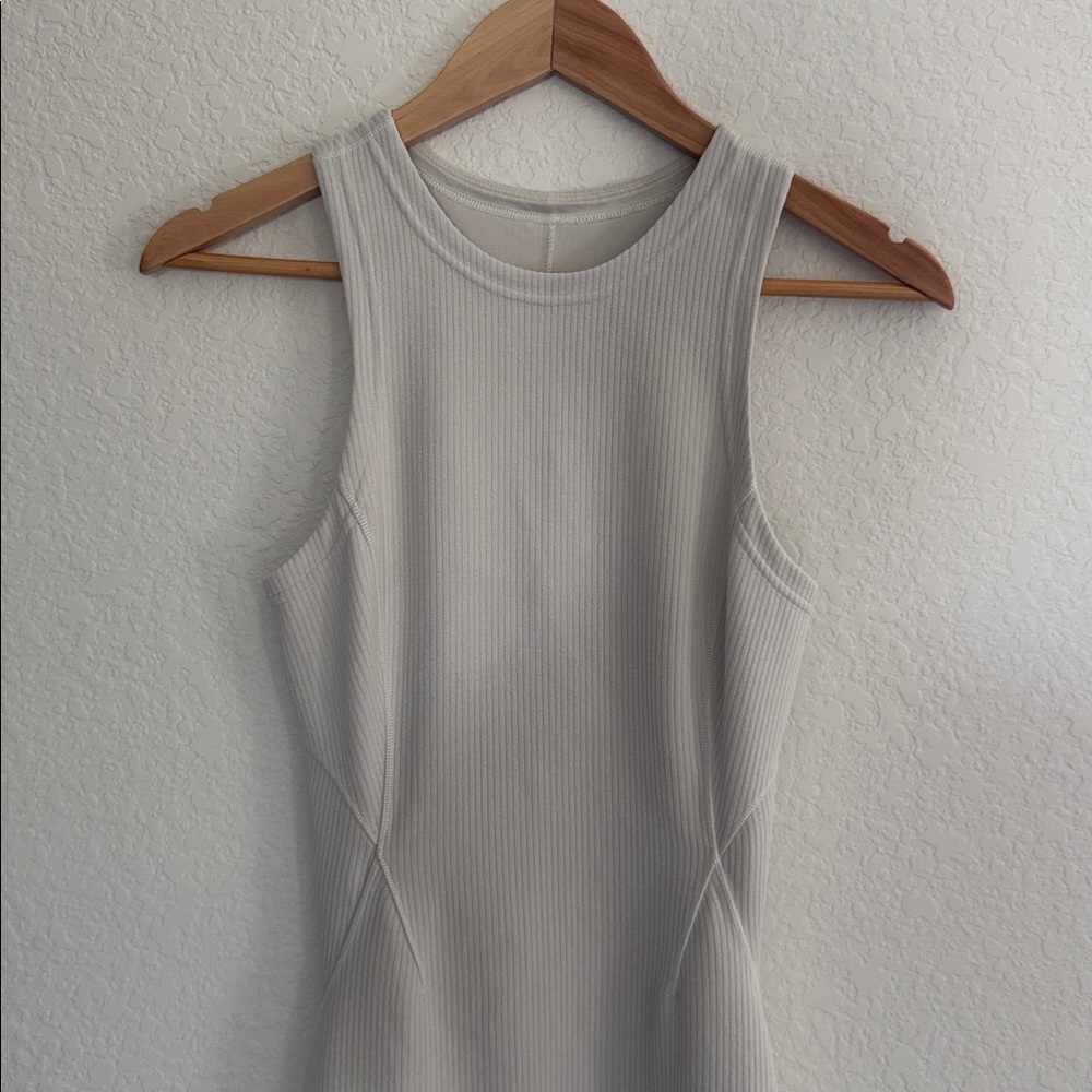 Lululemon Ribbed Softstreme Slim-Fit Tank Dress Size 4 - Picture 4 of 11